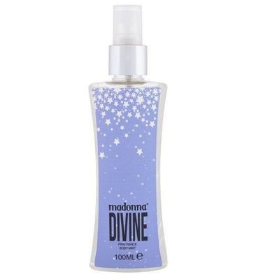 Madonna Divine Körpernebel in edler Glasflasche, 100 ml - Erfrischender Duftnebe