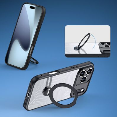 Dux Ducis Aimo Mag Case mit Magnetring und Ständer Kompatibel mit iPhone 17 Pro