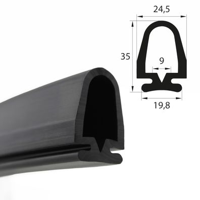 RTP1 EPDM Rollladenprofil, Fingerschutzprofil, Sicherheitsprofile, Fingerschutz
