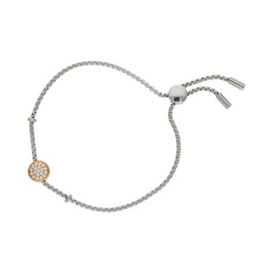 Ernstes Design Armband A562. WH Edelstahl, rosé vergoldet, Zirkonia