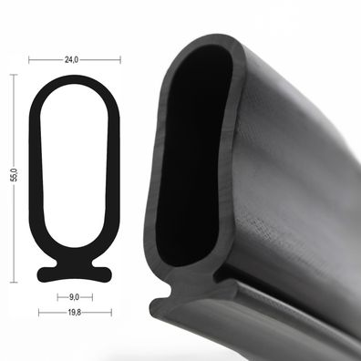 RTP3 EPDM Rollladenprofil, Fingerschutzprofil, Sicherheitsprofile, Fingerschutz