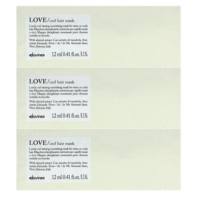 Davines, Love, Crememaske zur Haarbehandlung, 12 Stück, 12 ml