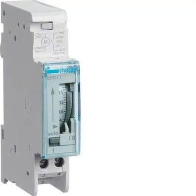 Hager EH011 Tageschaltuhr analog 1S 16A 1PLE mit Gangreserve