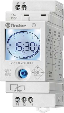 Finder digitale Wochen Zeitschaltuhr 16 A 230 V 1 Wechsler REG