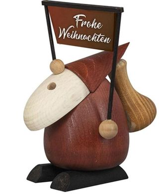 Räucherfigur "Weihnachtsmann - Frohe Weihnachten" Höhe 13cm NEU Räuchermann