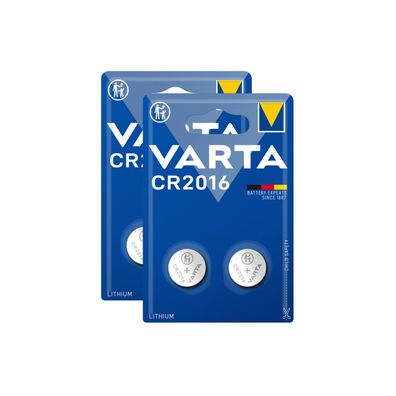 2x Varta Knopfzelle 3V CR2016 CR 2016 2er Blister Neu Batterie