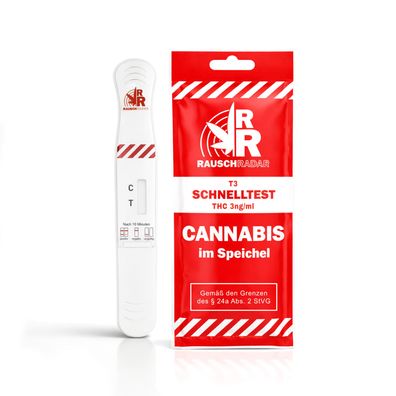 1x Cannabis THC Drogentest Speicheltest Schnelltest 3,0 ng/ml höchste Sensibilität