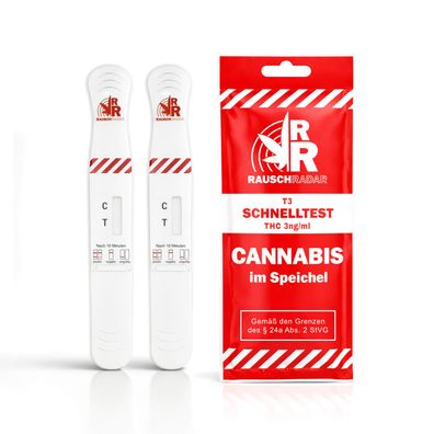 2x THC Drogentest Speicheltest Schnelltest 3,0 ng/ml höchste Sensibilität Rauschradar