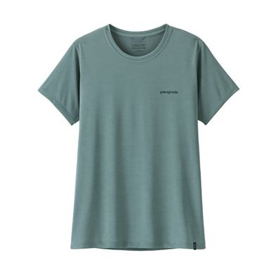 Patagonia Women Shirt Cap Cool Daily - Boardshort Logo blue sage - light blue