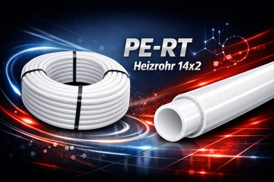 PE-RT Heizrohr 14 x 2 mm Heizungsrohr 5-Schichten mit Sauerstoffsperschicht