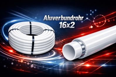 Alu - Verbundrohr 16 x 2 mm für Fußbodenheizung Heizrohr