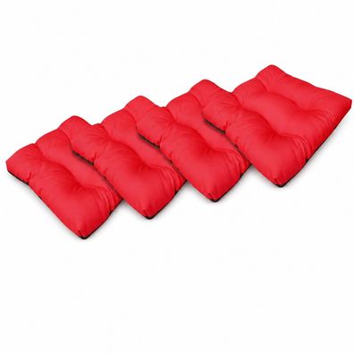 Best For Home Sitzkissen 4er Set Waschbare Stuhlkissen Rattan Lounge Sofa Komfort Set