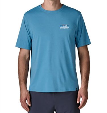 Patagonia T-Shirt Cap Cool Daily - '73 Skyline shore blue - light shore blue x-dye