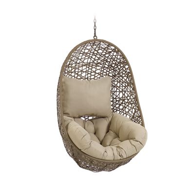 Hängesessel Florina 86 x 64 x 120 cm Synthetisches Rattan Sessel Sitzgelegenheit