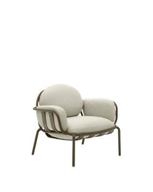 Sessel Joncols 89 x 80 x 72 cm Aluminium Grün Stuhl Sitzgelegenheit Wohnzimmer