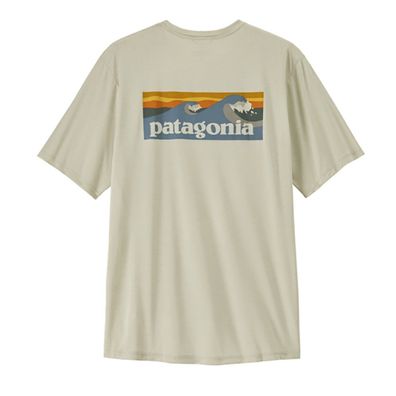 Patagonia T-Shirt Cap Cool Daily - Boardshort Logo dyno white
