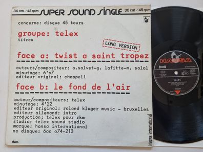 Telex - Twist A Saint Tropez (Long Version) 12'' Vinyl Maxi Germany