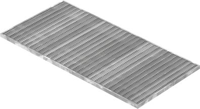 Lichtschachtrost Baunormrost | Maße: 490x990x20 mm 30/10 mm | aus S235JR (St37-2),