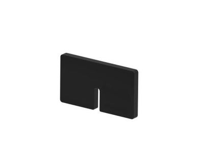 Gummieinlage für Glashalter, Glasstärke 8 mm, Modell 21, Schwarz