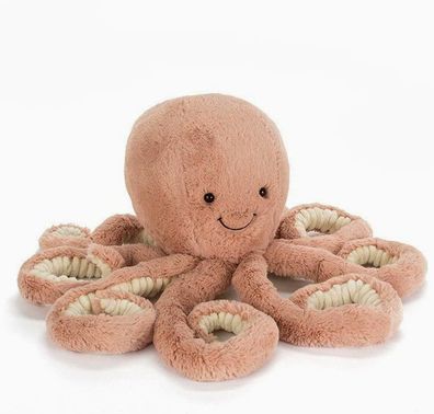 Jellycat Plüschtier Geschenk Große Größe Odell Oktopus (23 cm groß)
