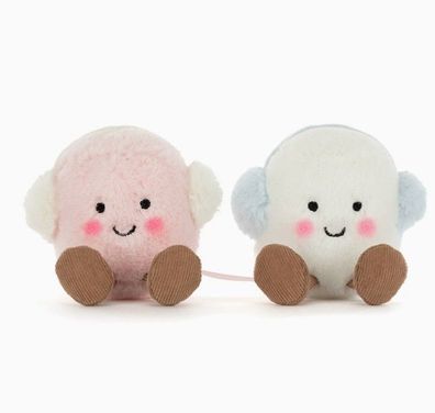 Jellycat Plüschtier Geschenk Ohrenschützer Marshmallow 15cm