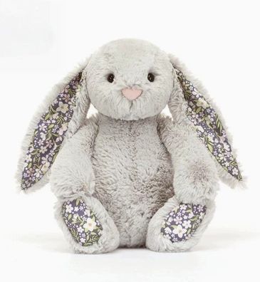 Jellycat Plüschtier Geschenk Blumenhase Grau 31cm