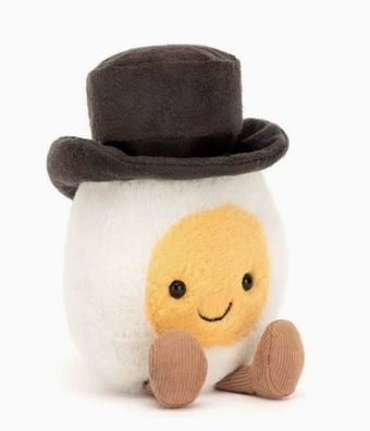 Jellycat Plüschtier als Geschenk für den Bräutigam - Gekochtes Ei, 15 cm