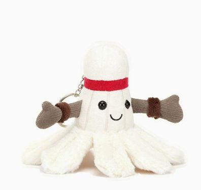 Jellycat Plüschtier-Anhänger Badminton-Federball 10 cm