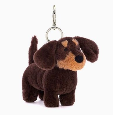 Jellycat Plüschtier-Anhänger, Dackel, 10 cm