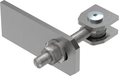 Torband M16 verstellbar mit Langlochlasche Stahl (roh) S235JR