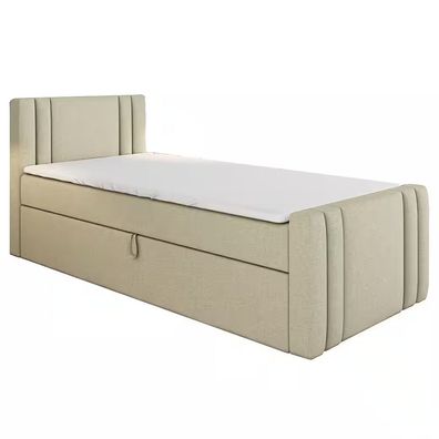 Boxspringbett KLAUS mit Bonellmatratze und Topper - Hoher Schlafkomfort