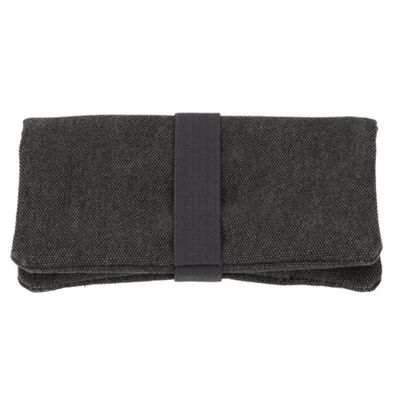 Angelo Tabakbeutel / Drehtasche für Tabak + Zubehör aus Stoff, grau