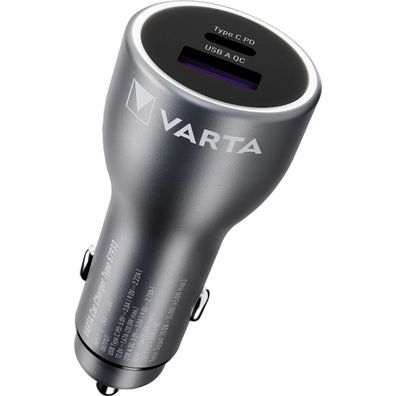 Varta KFZ Ladegerät 45W USB-C PD USB Schnellladeadapter Auto