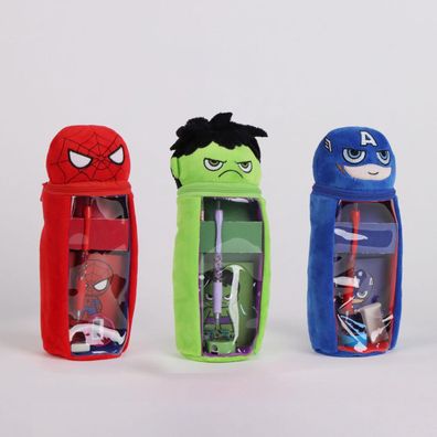 Avengers Etui – Plüsch Federmäppchen Schule Schreibwaren Accessoire