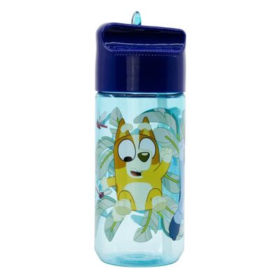 Bluey Trinkflasche 430?ml mit Klappdeckel für Kinder und Fans