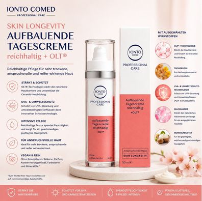 IONTO-COMED Professional Care SKIN Longevity Aufbauende Tagescreme, 50 ml