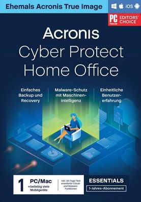 Acronis Cyber Protect Home Office Essentials (True Image) 2026, 1 Gerät, 1 Jahr Downl