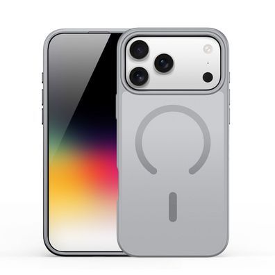 Dux Ducis Yind iPhone 17 Pro Hülle kompatibel mit Magnetring - grau Handyhülle