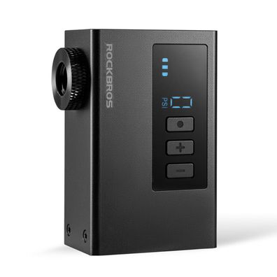 Rockbros Mini Akkupumpe 120 PSI Kompressor LED Display Auto Stopp