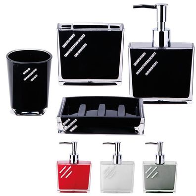 Hoffmanns 4-tlg Badezimmer Set, Luxus-Badezimmer-Accessoires, stolvolle Badezimmer