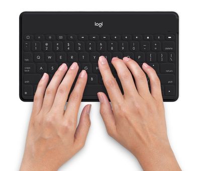 Logitech Keys-to-Go Bluetooth Tastatur US Layout mit Ständer für IOS
