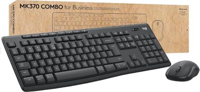 Logitech Kabelloses Tastatur-Maus-Set MK370 – Reichweite bis 10 m, spritzwasserges