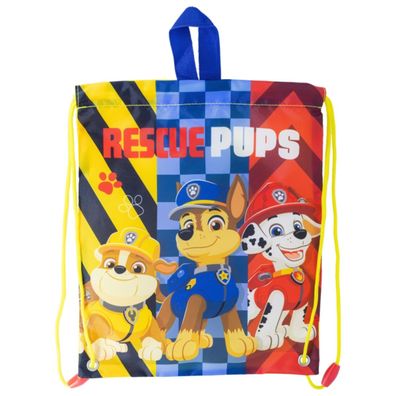 Paw Patrol Turnbeutel Rescue Pups für Jungen mit Kordelzug und Griffen