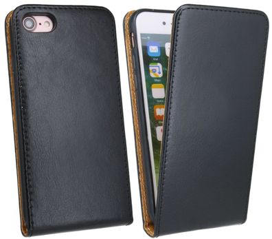 ECHT LEDER Handy Tasche Hülle Case Etui Schutz Cover Zubehör Schwarz @COFI