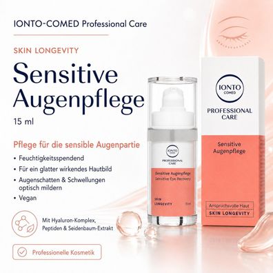 IONTO-COMED Professional Care SKIN Longevity Sensitive Augenpflege, 15 ml
