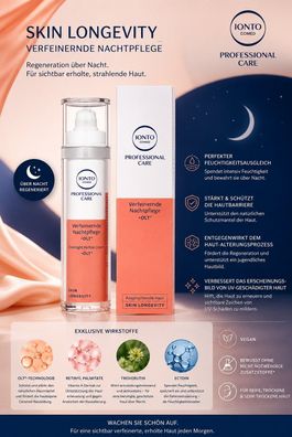 IONTO-COMED Professional Care SKIN Longevity Verfeinernde Nachtpflege, 50 ml