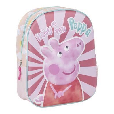 Peppa Pig 3D Kindergarten Rucksack Kinder Rucksack, Vorschule, leicht