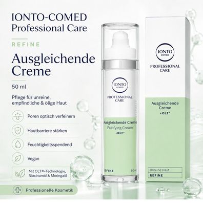 IONTO-COMED Professional Care REFINE Ausgleichende Creme 50 ml | vegane Pflege