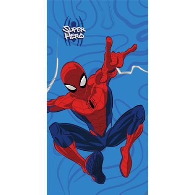 Spiderman Baumwollhandtuch Badehandtuch Strandtuch 70x140 cm aus Baumwolle