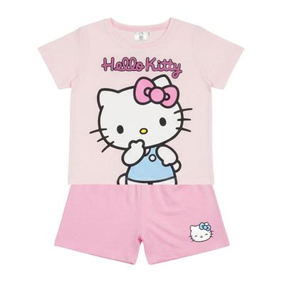 Hello Kitty Kinder Trainingsanzug 2 Teilig Sweatshirt Hose Baumwolle